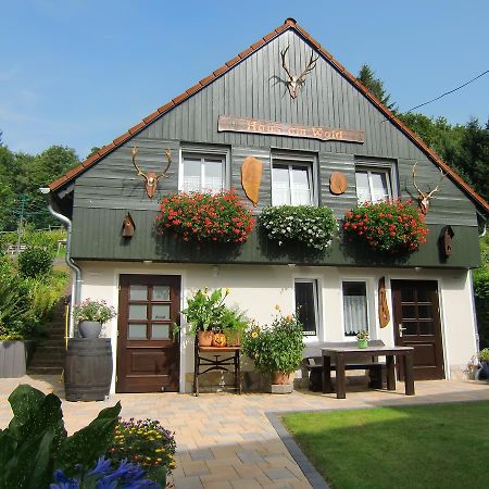 Ferienhaus Haus Am Wald Stolberg i. Harz Exteriör bild
